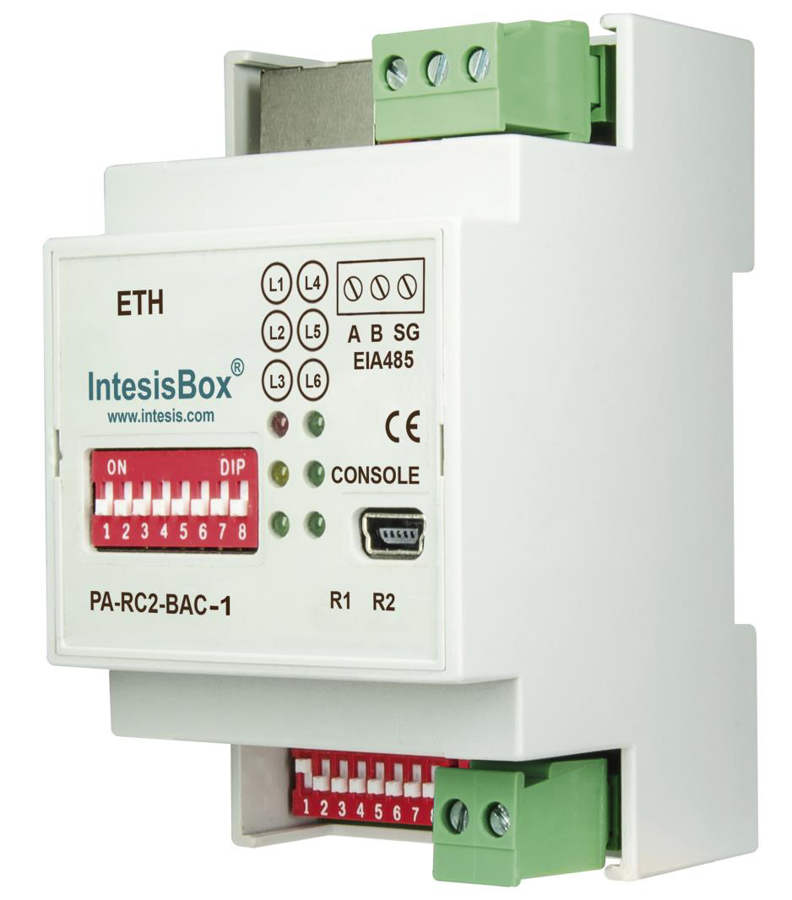 Afbeeldingen van PAW-RC2-BAC-1: Interface naar PACi/ECOi binnenunits aansluiten op BACnet