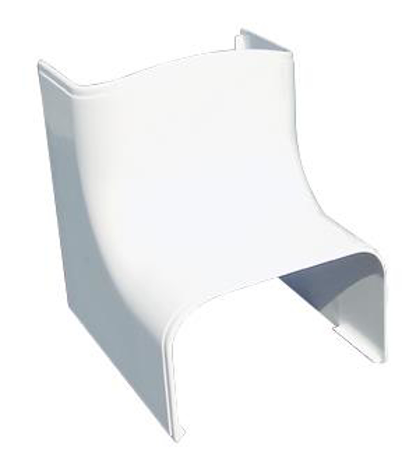 Image de SCD100115: Optimat coude int 90° CAI135 blanc (3p) RAL 9010