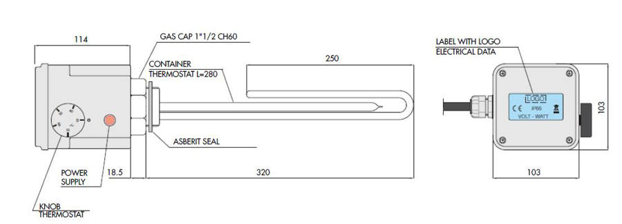 Image de 387030208: Elément chauffant 3 kw pour réservoir SWW