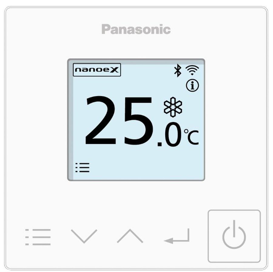 Image de CZ-RTC6WBLW: Télécommande filaire Conex blanc incl. Bluetooth & WLAN