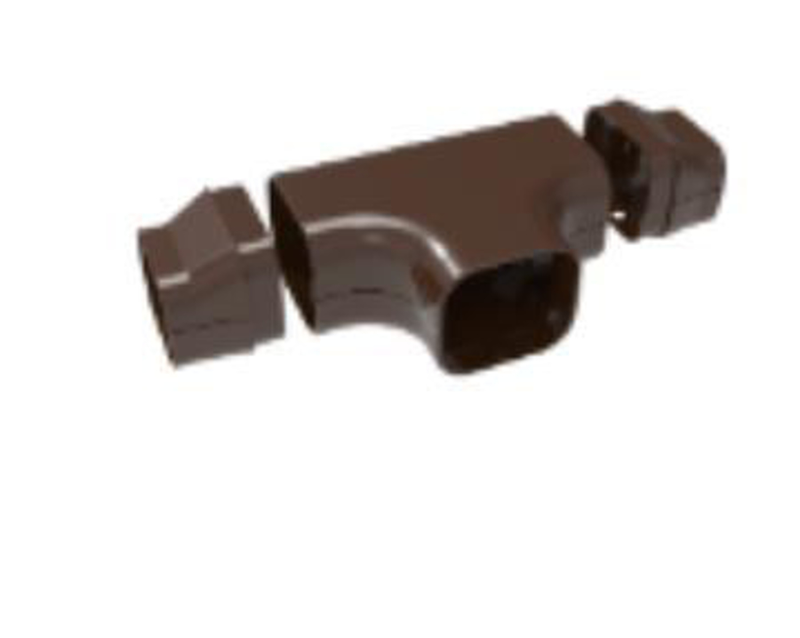 Image de SCD100483: Excellens branche-T DT100-EXC Brun (3pcs) RAL 8017