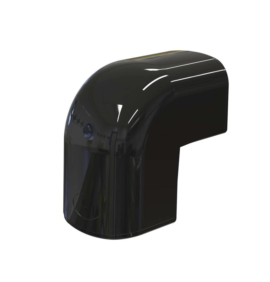 Image de SCD100386: Optimat coude extérieur 90° CAE102 noir (3pcs)