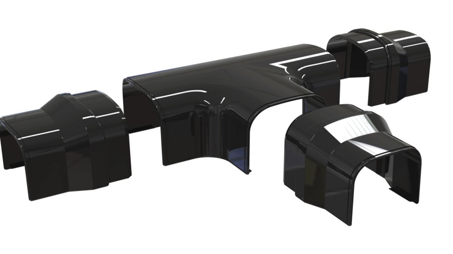 Image de SCD100395: Optimat pièce en T DT75 noir (5pcs)