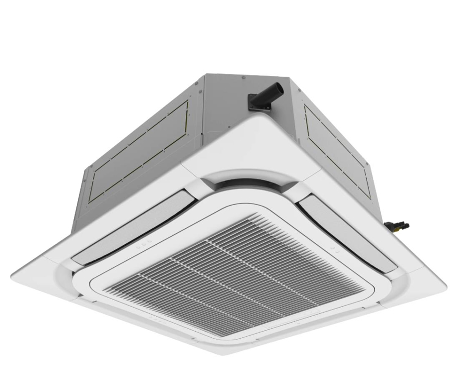 Afbeeldingen van GUD100T/A-T: 8-weg cassette U-Match 5 series 90x90 R32 wit 10.0 kW excl paneel TF06 (inclusief IR bediening)